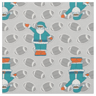 Tela teal blue orange xmas black santa claus basketball