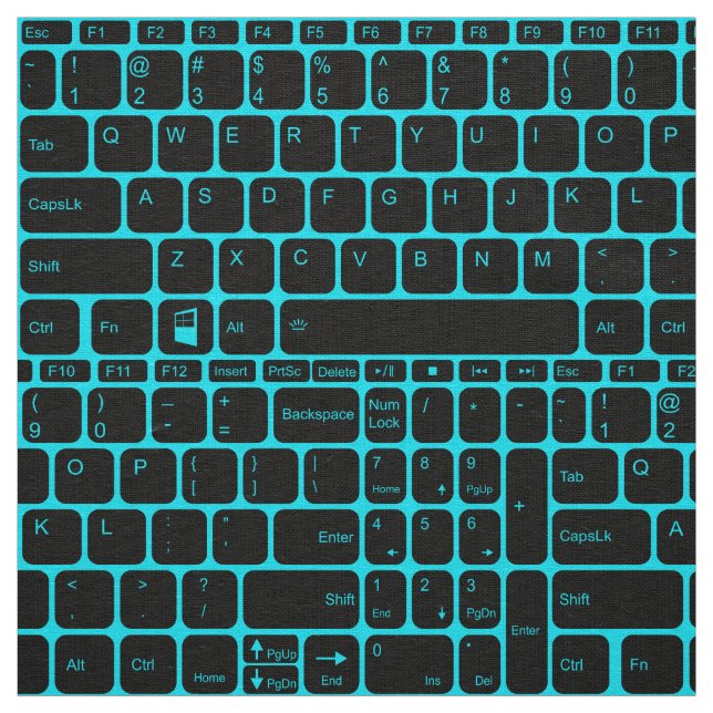Tela Teclado, azul retroiluminado (Retal)