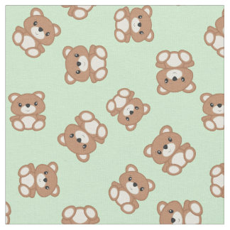 Tela Teddy Bear Baby Nursery Niños Cuidados Verde
