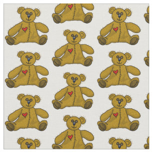 Tela Teddy Bear Fabric Feliz