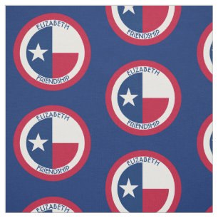 Tela Tejas la bandera personalizada estrella solitaria