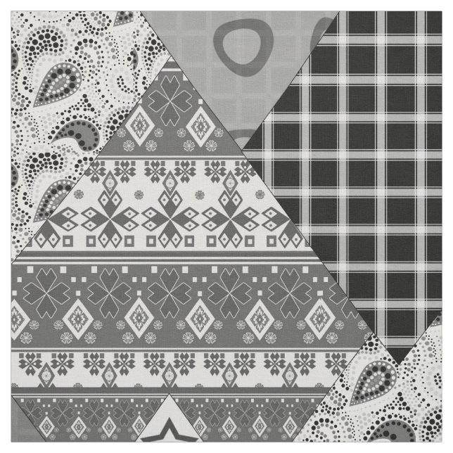 Tela Tejido abstracto de boho etno sin inconvenientes (Retal)