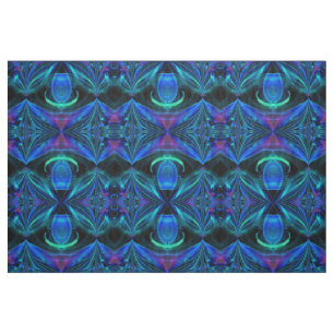 Tela Tejido abstracto de llama azul elegante