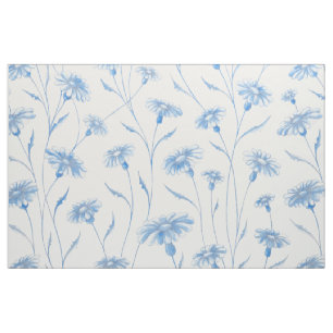 Tela Tejido azul Chamomile