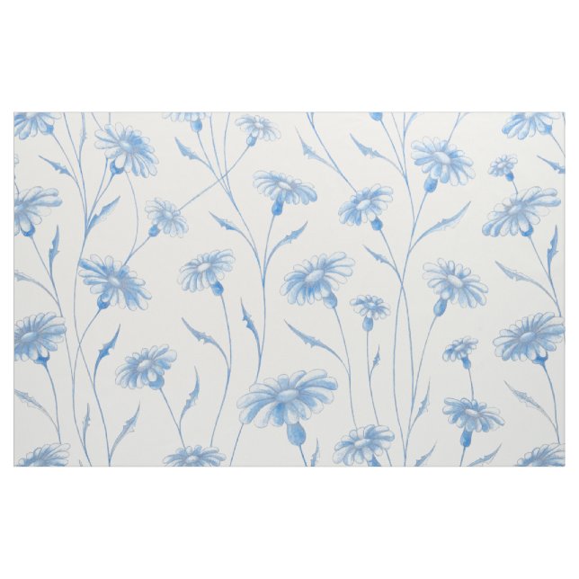 Tela Tejido azul Chamomile ("Cuarto gordo" (fat quarter))