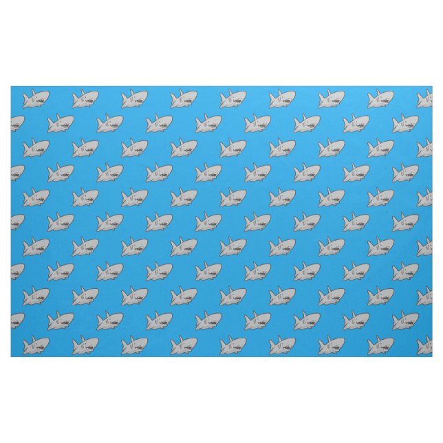 Tela Tejido azul de tiburón ("Cuarto gordo" (fat quarter))
