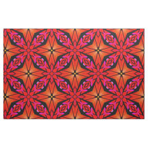 Tejido con diseño de Starburst rojo