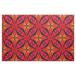 Tela Tejido con diseño de Starburst rojo
