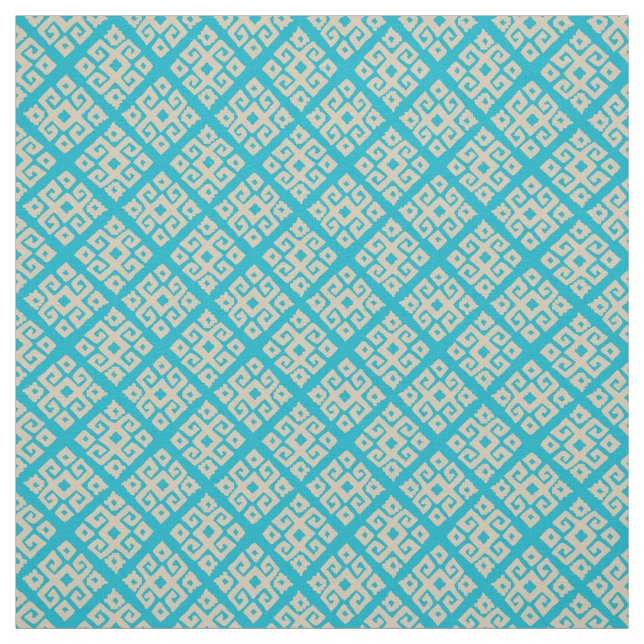 Tela Tejido con estampado de diamante de clave geométri (Retal)