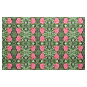 Tela Tejido con motivos florales de Rosa salvaje