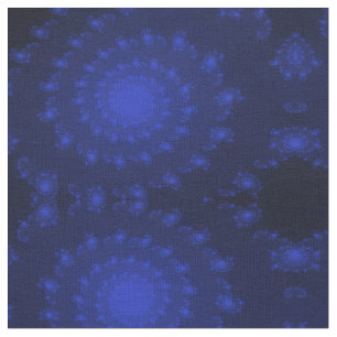 Tela Tejido con motivos fractales de remolino oceánico