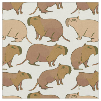 Tela Tejido Cute Capybara