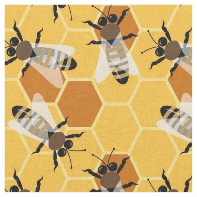 Tela Tejido de abejas ocupado (De cerca)