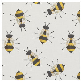 Tela Tejido de abejas rustico ilustrado