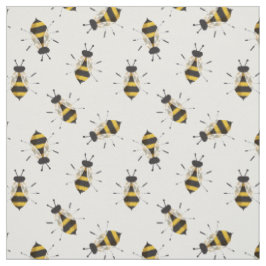 Tela Tejido de abejas rustico ilustrado