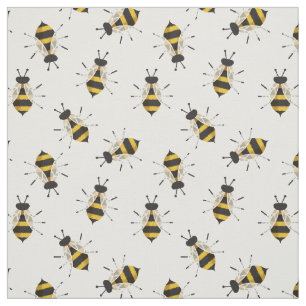 Tela Tejido de abejas rustico ilustrado