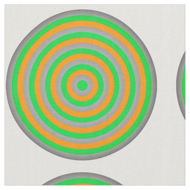 Tela Tejido de algodón de algodón con diseño circular (De cerca)