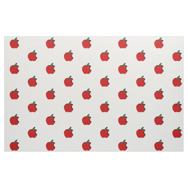 Tela Tejido de algodón de manzanas postizas (56" de anc ("Cuarto gordo" (fat quarter))