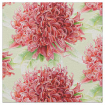 tejido de arte acuarela Waratah