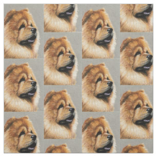 Tela Tejido de arte de perro Chow Chow