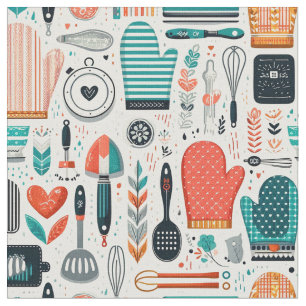 Tela Tejido de artesanía elegante - Diseño culinario mo