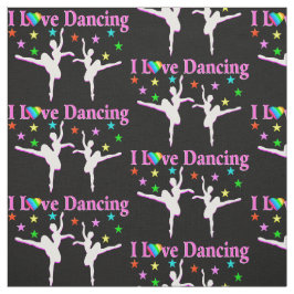 TELA TEJIDO DE BAILE DE ESTRELLA SUPER NEGRO Y ROSA