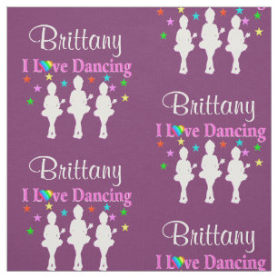 TELA TEJIDO DE BALERINA PERSONALIZADO PURPLE Y PINK