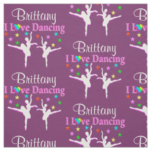 TELA TEJIDO DE BALERINA PERSONALIZADO PURPLE Y PINK