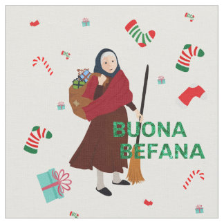 Tela Tejido de bruja buona Befana