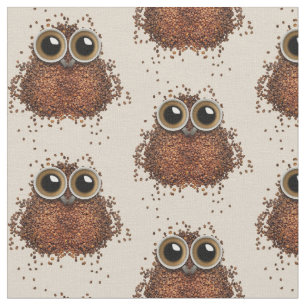 Tela Tejido de búho de café