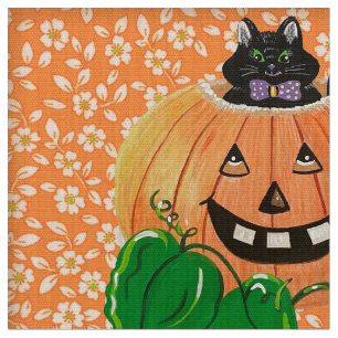 Tela Tejido de calabaza Kitty