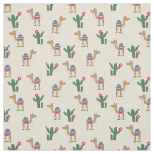 Tela Tejido de camello y cactus