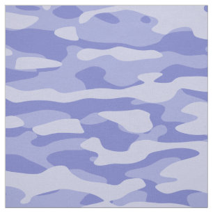 Tela Tejido de camo azul