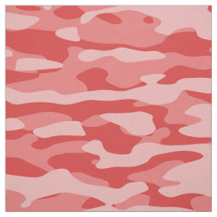 Tela Tejido de camo rojo