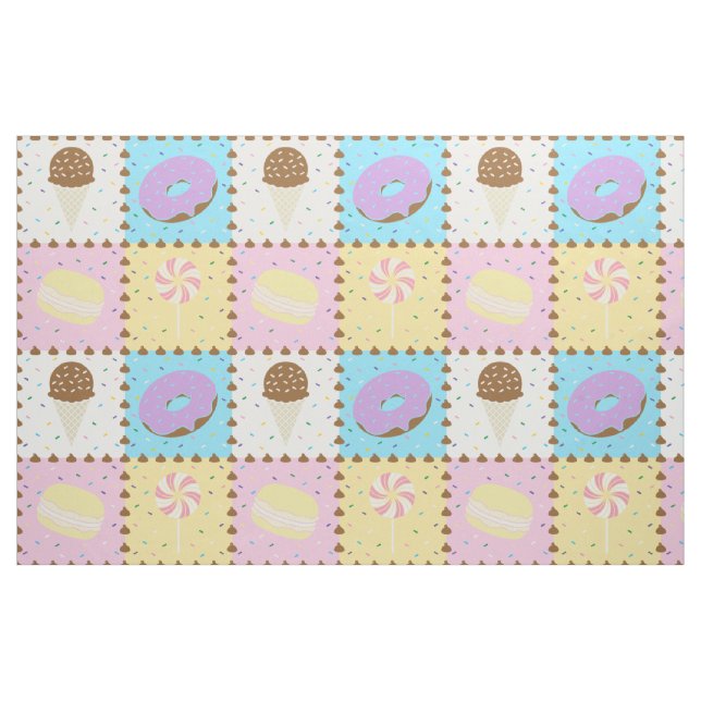 Tela Tejido de caramelos dulces ("Cuarto gordo" (fat quarter))