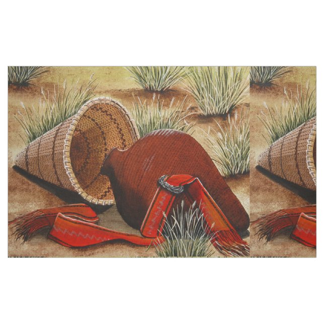 Tela Tejido de cesta de Paiute ("Cuarto gordo" (fat quarter))