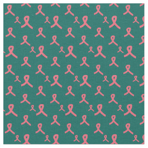 Tela Tejido de cinta rosa en Verde azulado