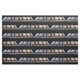 Tela Tejido de claves de piano pastel