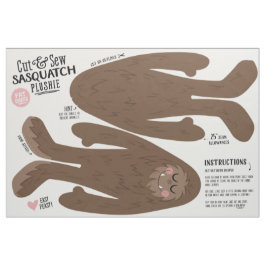 Tela Tejido de corte y sew Sasquatch - Plush de diverti