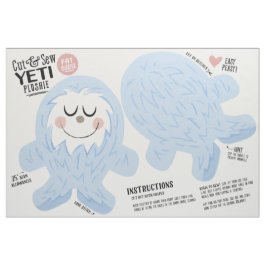 Tela Tejido de corte y sew Yeti - Plush de diversión