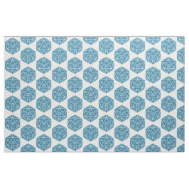 Tela Tejido de dados azul D20