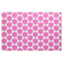 Tela Tejido de dados rosado D20
