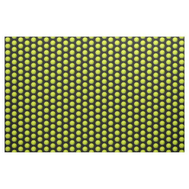 Tela Tejido de diseño de bolas de tenis ("Cuarto gordo" (fat quarter))