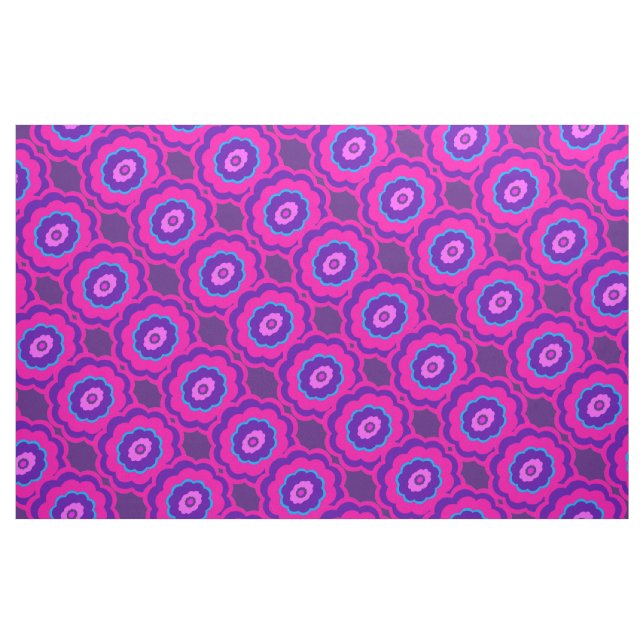Tela Tejido de diseño de flores ("Cuarto gordo" (fat quarter))