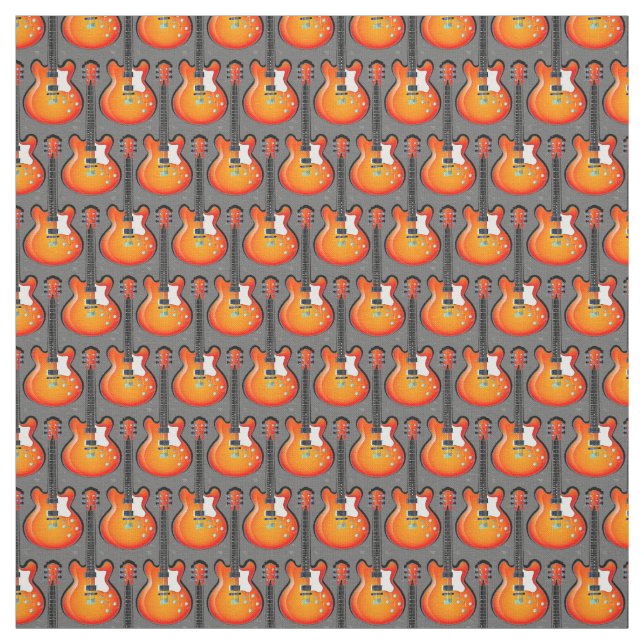 Tela Tejido de diseño de guitarra (Retal)