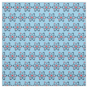 Tela Tejido de diseño de mosaico de Átomos rojos