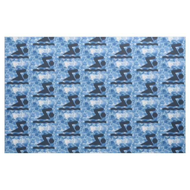 Tela Tejido De Diseño De Natación ("Cuarto gordo" (fat quarter))