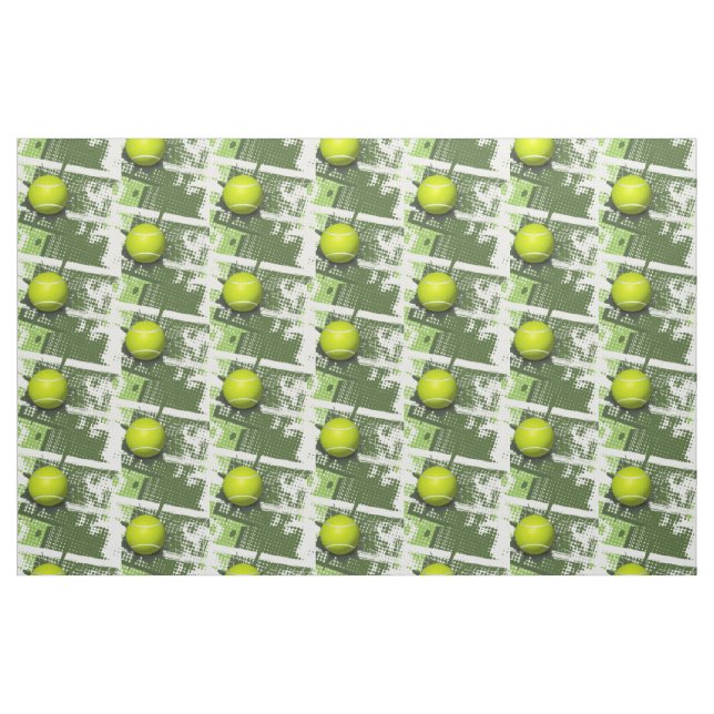 Tela Tejido de diseño de tenis ("Cuarto gordo" (fat quarter))