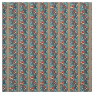 Tela Tejido de diseño del tótem del noroeste del Pacífi