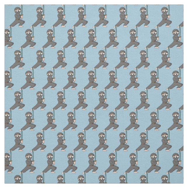 Tela Tejido de diseño Ninja 2 gris (Retal)